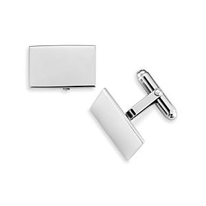 Rectangular Cuff Links in Sterling Silver