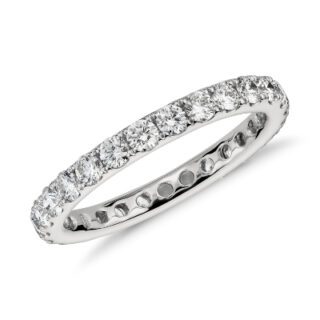 Riviera Pavé Diamond Eternity Ring in Platinum (1 ct. tw.)