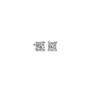 Princess-Cut Diamond Stud Earrings in 14k White Gold (3/4 ct. tw.)