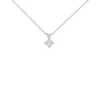 Princess-Cut Diamond Solitaire Pendant in 14k White Gold (1 ct. tw.)