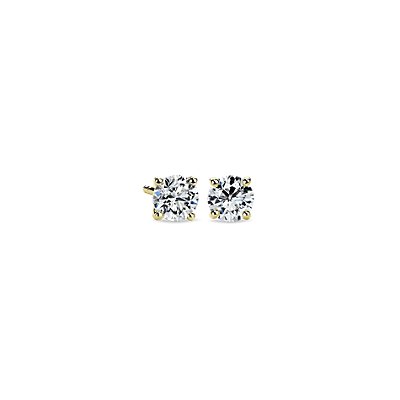 Diamond Stud Earrings in 14k Yellow Gold (1 ct. tw.)