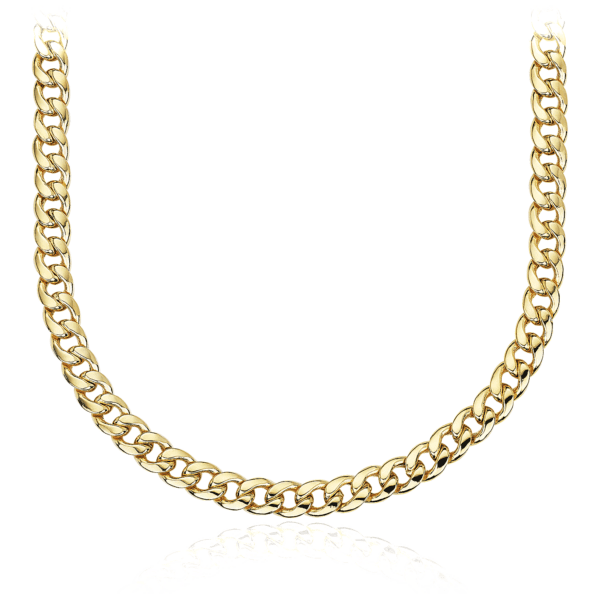 22" Miami Cuban Link Chain in 14k Yellow Gold (6 mm)