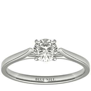 1/2 Carat Astor Petite Cathedral Solitaire in Platinum (F/VS2) Ready-to-Ship