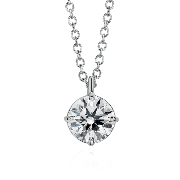 Astor Diamond Solitaire Pendant in Platinum (2 ct. tw.) - H / SI2