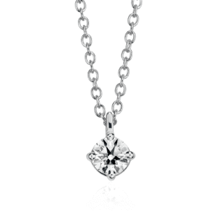 Astor Diamond Solitaire Pendant in Platinum (1/2 ct. tw.) - F / VS2