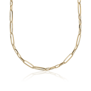 34" Mixed Link Necklace in 18k Italian Yellow Gold