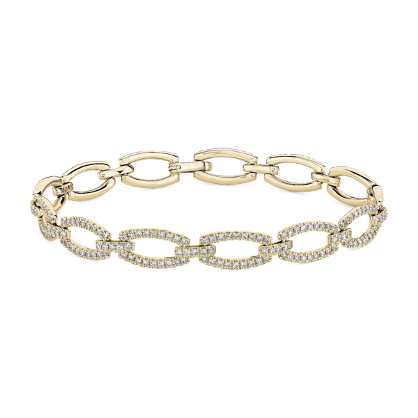 Diamond Link Bracelet in 14k Yellow Gold (1 7/8 ct. tw.)