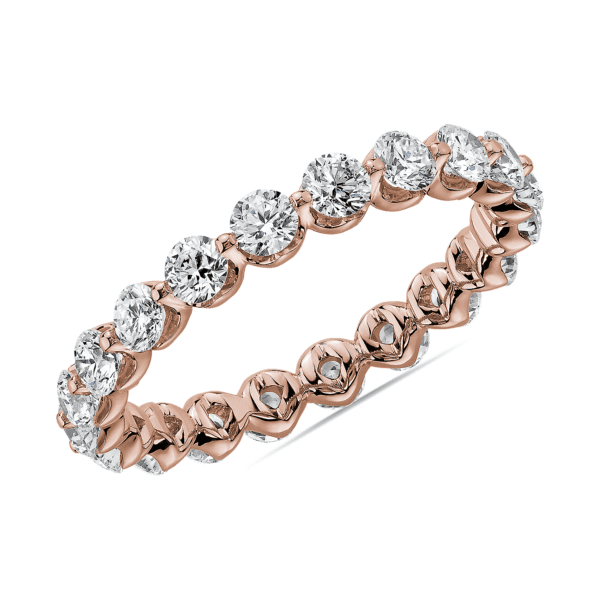 Floating Diamond Eternity Ring in 14k Rose Gold (1 1/2 ct. tw.)
